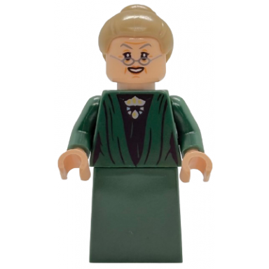 professor minerva mcgonagall - dark green robe plain skirt dark tan hair