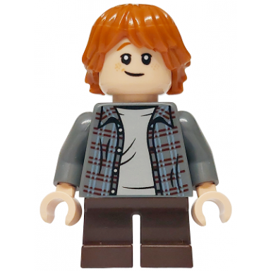 ron weasley - plaid shirt dark brown short legs