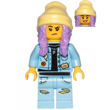 parker l jackson - denim jacket with beanie smile grumpy