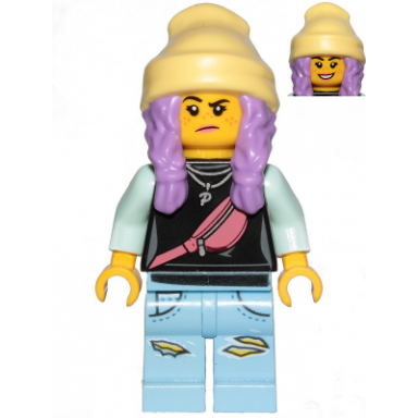 parker l jackson - black top with beanie smile grumpy
