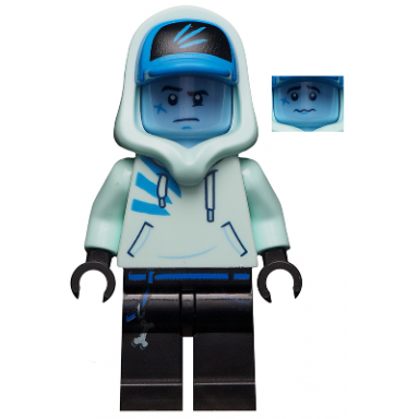 jack davids - light aqua hoodie with cap and hood bright light blue head