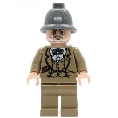 professor henry jones sr - dark bluish gray pith helmet diary in pocket