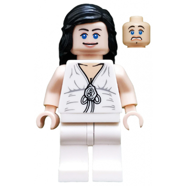 marion ravenwood - white dress top white legs
