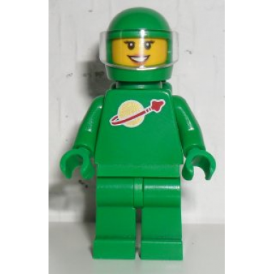 classic space - green with air tanks and motorcycle standard helmet with visor yve
