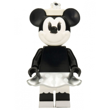 minnie mouse - vintage metallic silver skirt