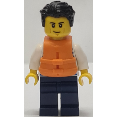 sailor - male with life jacket dark blue legs