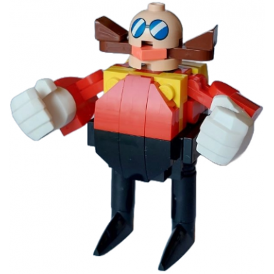 dr eggman doctor ivo robotnik without stickers - brick built