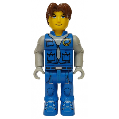 jack stone - blue jacket blue pants gray shirt