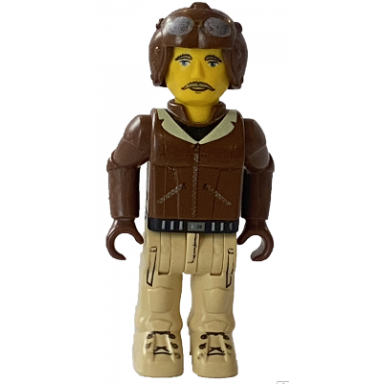 aviator tan pants and brown jacket