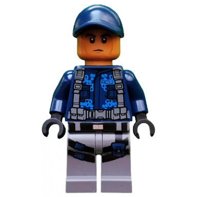 acu trooper - male dark blue cap medium nougat head