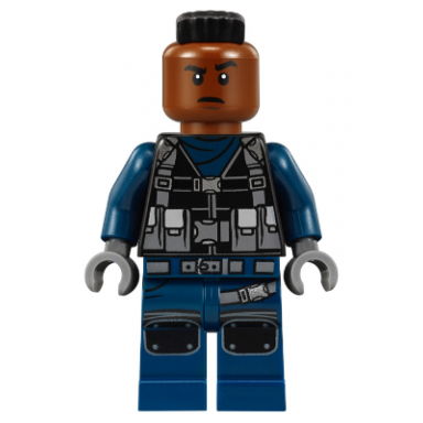 acu tracker - male black wide mohawk reddish brown head