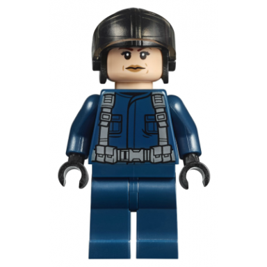 acu pilot - female black aviator cap light nougat head