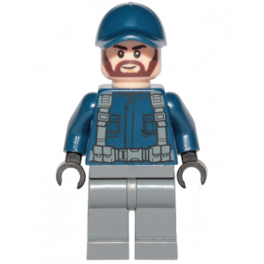 acu guard - male dark blue cap light nougat head beard