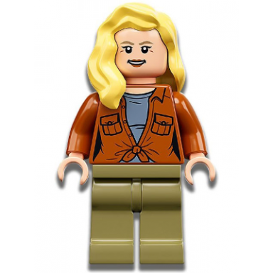 dr ellie sattler - dark orange shirt hair over shoulder