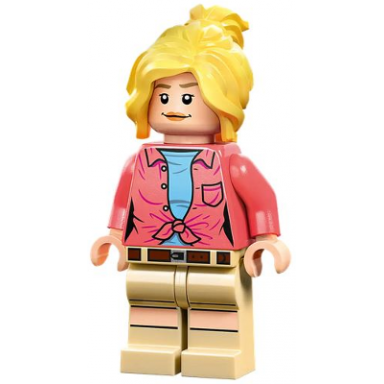 dr ellie sattler - coral shirt ponytail