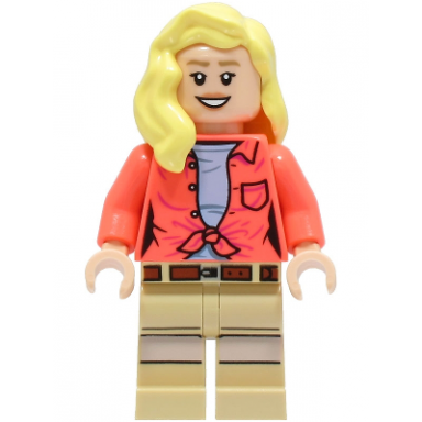 dr ellie sattler - coral shirt hair over shoulder