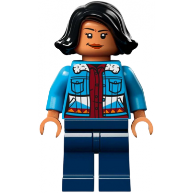 sammy gutierrez - medium blue jacket over dark red shirt dark blue legs