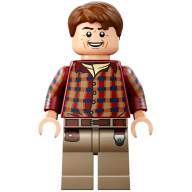 dr alan grant - dark red shirt