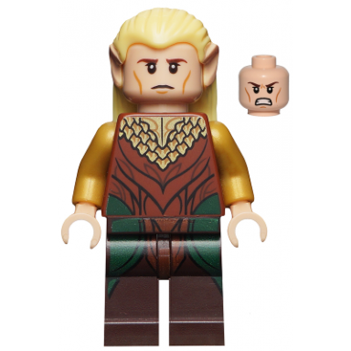 legolas - reddish brown and gold robe