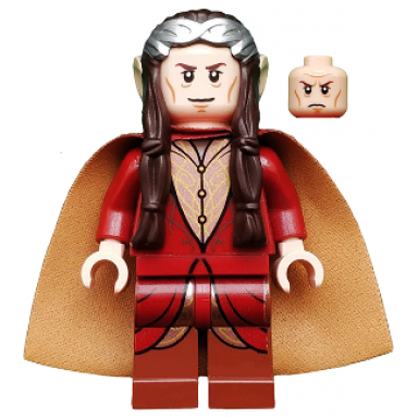 elrond - silver crown dark red clothing