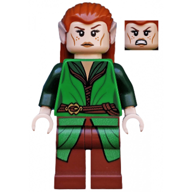 tauriel green and reddish brown outfit
