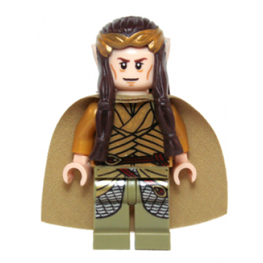 elrond - gold crown pearl gold and olive green clothing