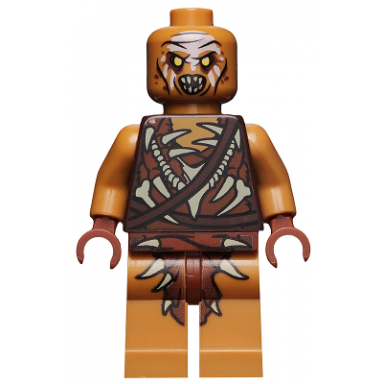 gundabad orc - bald white forehead paint
