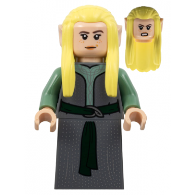rivendell elf - female dark bluish gray robe