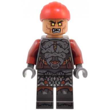 orc - medium nougat head pearl dark gray armor red bandana