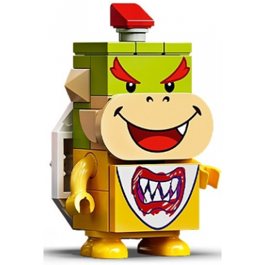 bowser jr - 2 lime brick 1 x 1