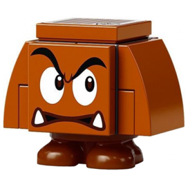 goomba dark bluish gray interior pieces - angry looking left