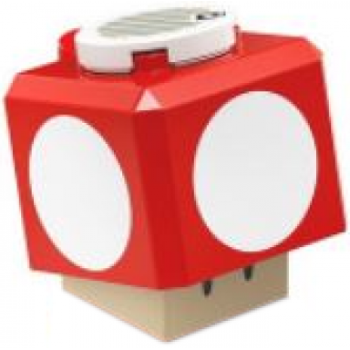 super mushroom - black hinge brick green plate 2 x 2 interior