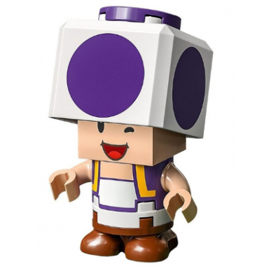 purple toad super mario series 5 character only