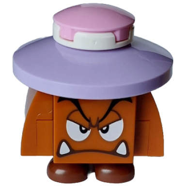 goomba black interior pieces - angry eyelids lavender hat