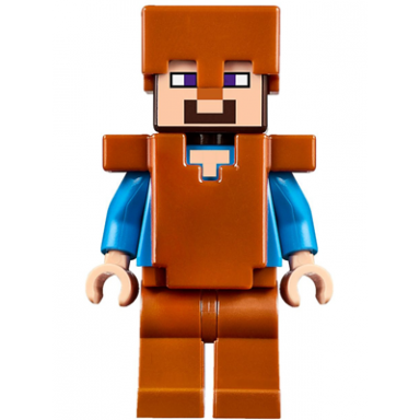 steve - dark orange legs helmet and armor