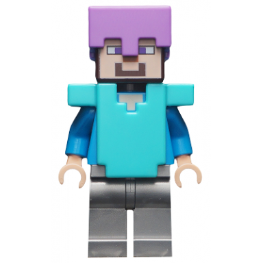 steve - flat silver legs medium lavender helmet medium azure armor