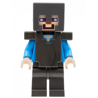 steve - pearl dark gray legs helmet and armor