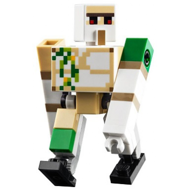 iron golem - brick and pin arm attachments black feet