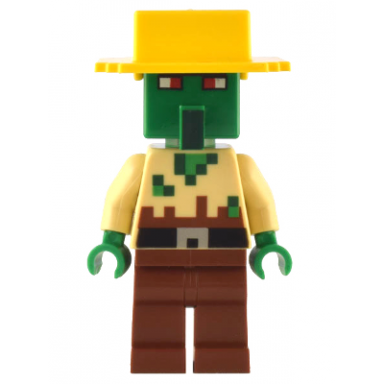 zombie villager - tan torso yellow hat