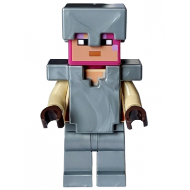 knight - flat silver legs helmet and armor