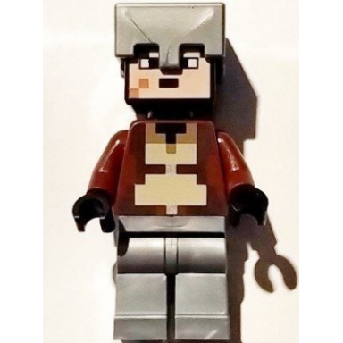 nether hero - reddish brown torso flat silver helmet