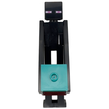 enderman - dark red block with dark turquoise top