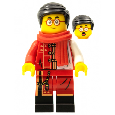 mr tang - red and white jacket