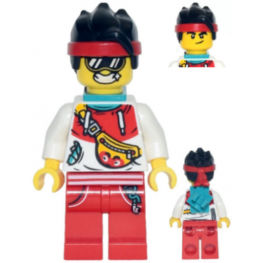 monkie kid - tourist outfit dark turquoise neck bracket and clip