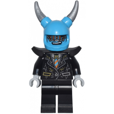 silver horn demon - helmet