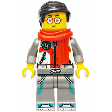mr tang - white jacket flat silver legs