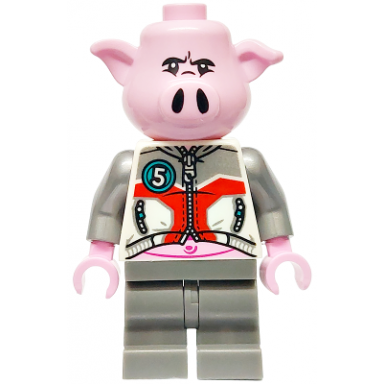 pigsy - white jacket dark bluish gray medium legs