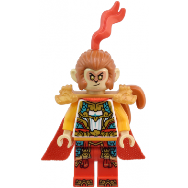monkey king - pearl gold shoulder armor with dragon heads