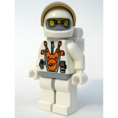mars mission astronaut with helmet balaclava and backpack