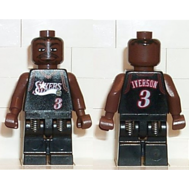 nba allen iverson philadelphia 76ers 3 black uniform